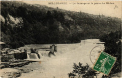 Bellegarde Le Barrage et la perte du Rhone