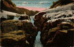 Bellegarde La perte du Rhone en hiver