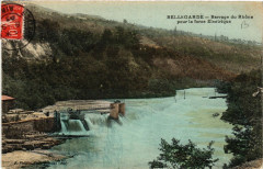 Bellegarde Barrage du Rhone pour la force Electrique