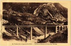 Viaduc de la ligne de Savole Vallée du Rhone et Le Fort de l'Ecluse