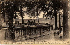 Aiguebelette Terrasse de l'Hotel Beau-Sejour - Vue splendide -
													73 Savoie
												