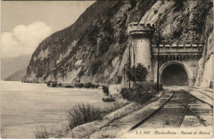 Carte postale ancienne Tunnel de Brison
                                                                     à Brison-Saint-Innocent
                                