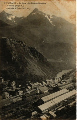Modane - La Gare - Le Fort du Replaton à Modane