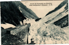 Route de Grenoble au Glandon - Une avalanche a Maupas