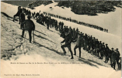 Montée de Canons au Pas de la Beceis (Mont-Cenis)