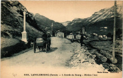 Lanslebourg - L'Entrée du Bourg - Riviere l'Arc