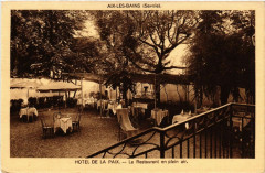 Aix-les-Bains - Hotel de la Paix - Le Restaurant en plein à Aix-les-Bains