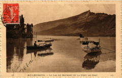 Aix-les-Bains - Le Lac du Bourget et la Dent du Chat à Aix-les-Bains