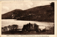 Le lac d'Aiguebelette - epin-la Bauche-les-Bains au fond St-.. à La Bauche