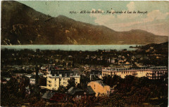 Aix-les-Bains - Vue générale et Lac du Bourget à Aix-les-Bains
