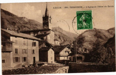 Termignon - L'Eglise et l'Hotel du Doron -
													73 Savoie
												