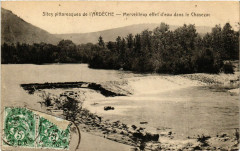 Merveilleux effet d'eau dans le Chasezac