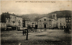 Le Cheylard - Place Just-Saléon-Terras et l'Eglise -
																					07160 Le Cheylard
																			