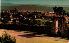 Aubenas - Vue générale sur le versant de l'Ardeche à Aubenas