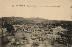 Marseille Expo 20 Vue panoramique prise du ballon captif à Marseille