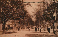 Marseille Expo 1922 La Grande Allee à Marseille