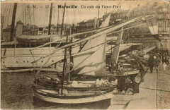 Marseille - Un coin du Vieux-Port à Marseille