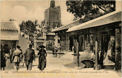 Marseille - Expo Coloniale Un coin du Village Annamite à Marseille