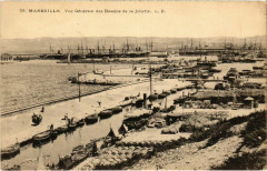 Marseille Vue générale des Bassins de la Joliette à Marseille