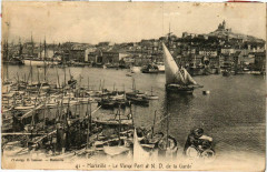 Marseille Le Vieux Port et N.D. de la Garde à Marseille