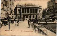 Marseille - Le Square et le Palais de la Bourse à Marseille