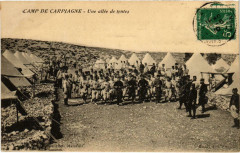 Marseille - Camp de Carpiagne Une allee de tentes à Marseille