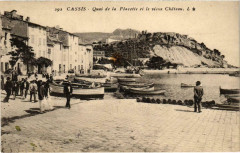 Marseille - Cassis Quai de la Placette et le vieux Chateau à Marseille