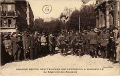Marseille - Grand Revue des Troupes Britanniques a Marseille à Marseille