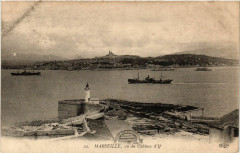 Marseille vu du Chateau d'If à Marseille