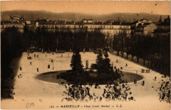 Carte postale ancienne Place Saint-Michel
                                                                     à Marseille 6e Arrondissement
                                