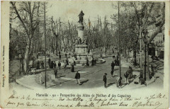 Marseille Perspective des Allees de Meilhan et des Capucines à Marseille