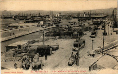 Marseille Vue générale des Bassins de la Joliette à Marseille