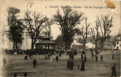 Marseille Expo Coloniale-Vue de l'Esplanade à Marseille