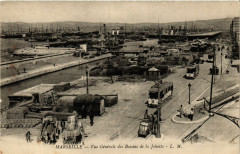 Marseille Vue générale des Bassins de la Joliette à Marseille