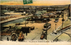 Marseille Vue générale des Bassins de la Joliette à Marseille