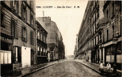 Carte postale ancienne Rue du Parc
                                                                     à Clichy
                                