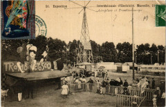 Expo d'electricite Marseille 1908 Aeroplane et Trombinetoscope à Marseille
