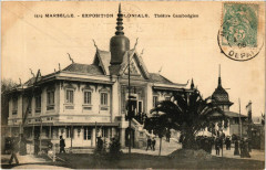 Expo Coloniale Marseille Theatre Cambodgien à Marseille