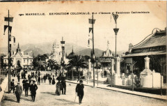 Expo coloniale Marseille Rue d'Annam et Tombeaux Cochinchinois à Marseille