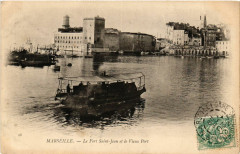 Marseille - Le Fort St-Jean et le Vieux Port à Marseille