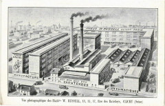 Vue photographique des Etablissements W. Russell - Rue des Batelier à Clichy