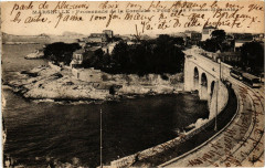 Marseille-Promenade de la Corniche-Pont de la Fausse Monnaie à Marseille