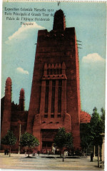 Marseille-Porte Principale et Grande Tour du Palais de l'Afrique à Marseille