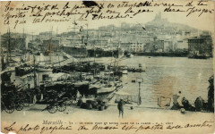 Marseille-Le Vieux Port et Notre Dame de la Garde à Marseille