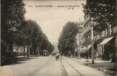 Carte postale ancienne Avenue des Batignolles
                                                                     à Saint-Ouen-sur-Seine
                                