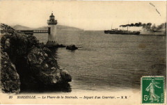 Marseille-Le Phare de la Desirade-Depard d'un Courrier à Marseille