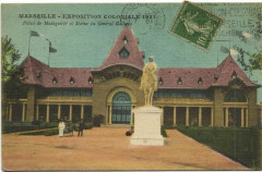 Marseille Expo Coloniale 1922 - Palais de Madagascar et Statu.. à Marseille