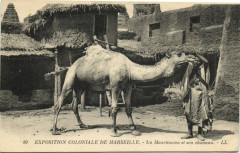 Marseille Expo Coloniale - Un Mauritaien et son chameau à Marseille