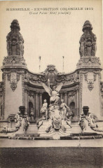 Marseille Expo Coloniale 1922 - Grand Palais-Motif principal à Marseille