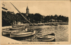 Sanary Le Port et le Boulevard des Palmiers France